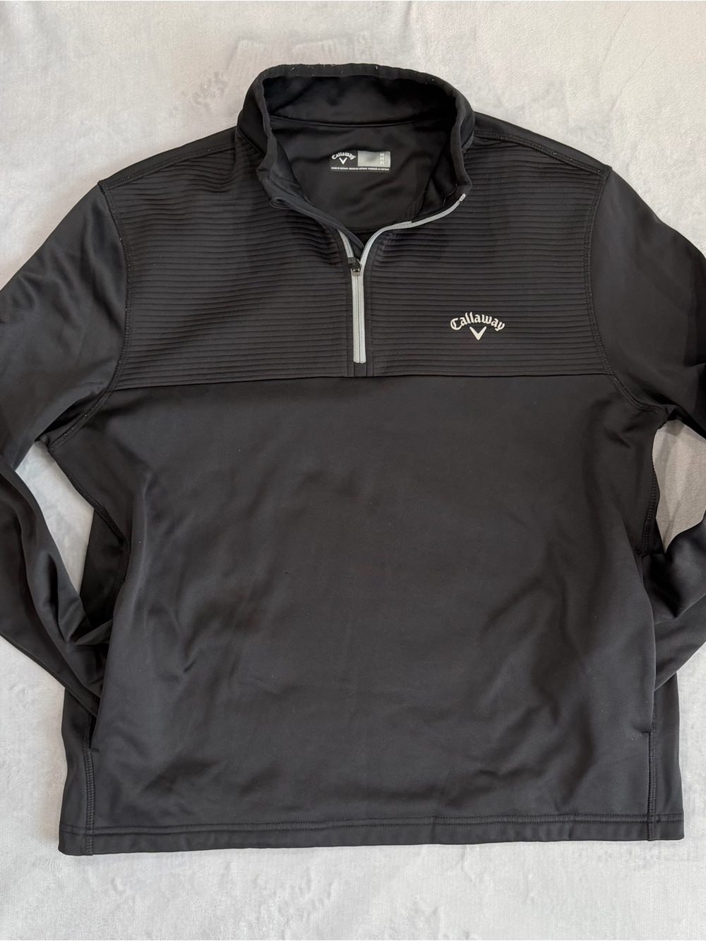 Callaway Black Men's Quarter-Zip Performance Jacket